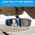Rear View Mirror, 12" Large Convex Rearview Mirror, Anti-Glare Car Panoramic Rear View Mirror, Learner Driving Instructor Mirror SUVs Universal Ex...