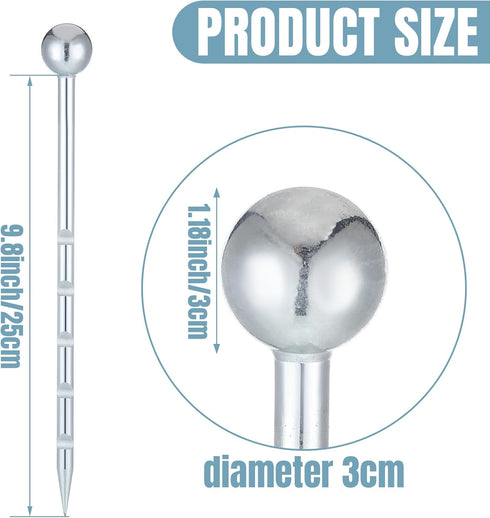 10'' Soil Probe Stainless Steel Soil Sampler Soil Moisture Probe for Lawn Plant Garden Farm Underground Soil Sampling Probing Moisture Meter Compa...