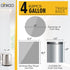 62 Counts Small Trash Bag Drawstring 4 Gallon Mini Garbage Bags for Bathroom, Kitchen, Bedroom and Office...