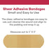Dealmed Sheer Plastic Flexible Adhesive Bandages – 100 Count (2 Pack) Bandages with Non-Stick Pad, Latex Free, Wound Care for First Aid Kit, 1" x ...