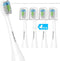 Toothbrush Head Replacement for Waterpik, 4 Pack Flossing Brush Heads Compatible with Water-pik Sonic Fusion 2.0 / SF-01, SF-02, SF-03 & SF-04...