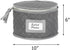 China Storage Case - Salad Plate Quilted Case - 10" W x 6" H - Gray - Includes 12 Felt Separators - Stackable With Padded Interior to Store your D...