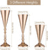 Sziqiqi Trumpet Floral Centerpiece Riser Stand for Wedding Reception Centerpieces Party Event Anniversary Birthday Decoration Flower Arrangement P...