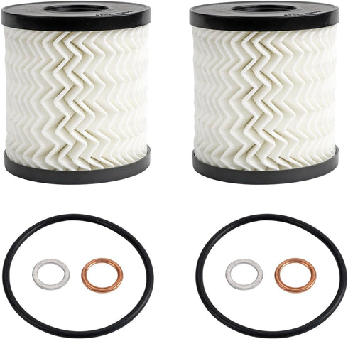 Engine Oil Filter Fits for BMW Mini Cooper Cooper Clubman Countryman Paceman - R55 R56 R57 R58 R59 R60 R61 Replaces# 11427622446 (2 Pcs)...