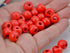 AD Beads Wood Spacer Loose Wooden Craft Beads Big Hole Beads Assorted for Necklace Bracelet Craft Making Decoration (8x10mm 200pcs, Red)...