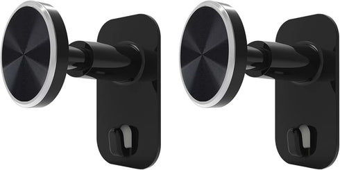 Headphone Stand - Adjustable Headset Wall Mount Holder Adhesive Gaming Headphone Hanger Hook Earphone Clamp for Most Headphone (Black-2Pack)...