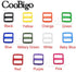 25pcs 1"(25mm) Webbing Colorful Plastic Slider Tri Glide Adjust Buckles for Dog Collar Harness Backpack Straps FLC080(Mix-s)...