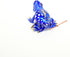 Handmade Mini 2" Glass Blue Frog Figurines Blown Glass Art/Miniature Animals/Collectible Figures Gift Ideas/Tiny Ornament Cool Stuff Decor N5...