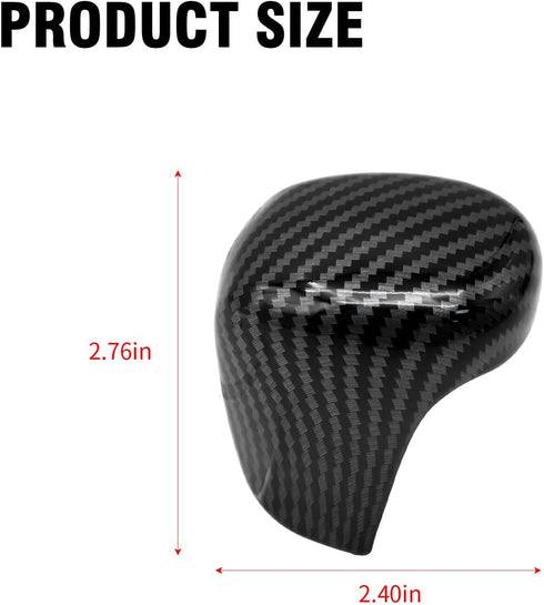 Gear Shift Knob Cover Replacement for Honda Civic 10th Gen 2016-2021 ABS Black Carbon Fiber Pattern Automatic Transmission Lever Trim...