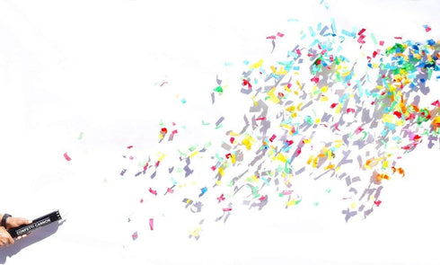 12 inch Confetti Cannons Multicolor | Biodegradable Confetti & Air Powered | Launches 20-25ft | Celebrations, New Year's Eve, Birthdays and Weddin...