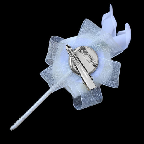 Lapel Flower Pin for Wedding Boutonniere Stick Men Corsage for Groom Wedding Party Suits(pack of 6)...