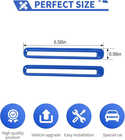 Door Air Conditioner Vent Panel Trim Cover Interior Accessories Compatible with Dodge Charger 2011-2023,Blue......