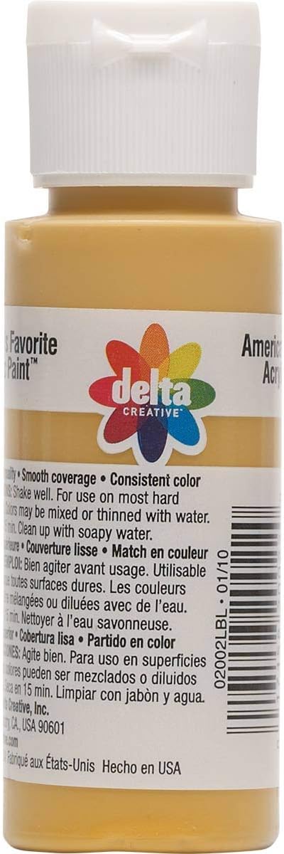 Delta Creative Ceramcoat Acrylic Paint in Assorted Colors (2 oz), 2002, Antique Gold...