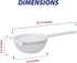 HIC Kitchen Double-Ear Fine Mesh Strainer, BPA Free, 5.5-Inch Diameter...