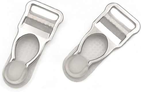 1/2" Suspender Clips Garters End buckle for making clothing Parts DIY/Replacement Accessories (Silver)...