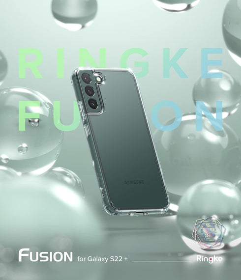 Ringke Fusion Compatible with Samsung Galaxy S22 Plus 5G Case (2022), Clear Anti-Yellowing Hard Back with Shockproof Protective Bumper Phone Cover...