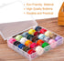 Bobbin Box?Machine Bobbin Organizer Plastic Case?Transparent 25 Slots Empty Bobbins Spools Box?Sewing Craft Plastic Case Storage Box for Sewing Ma...