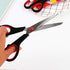 Scissors 8.5 inch Stainless Blade Black Plastic Handle Office School Classroom Student Teacher Crafting Fabric Sewing Gift Wrapping All Purpose 2 ...