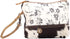 Myra Bag Urging Upcycled Canvas & Cowhide Wristlet Pouch Bag S-1514...