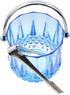 Acrylic Champagne Bucket with Stainless Steel Ice Tongs Portable Ice Bucket Clear Ice Container Reusable Wine Bucket Transaprent Beer Bucket for H...