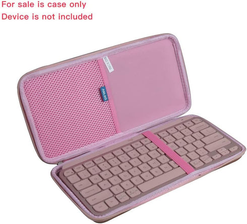 Hard Travel Case for Logitech MX Keys Mini Minimalist Wireless Illuminated Keyboard (Pink)...