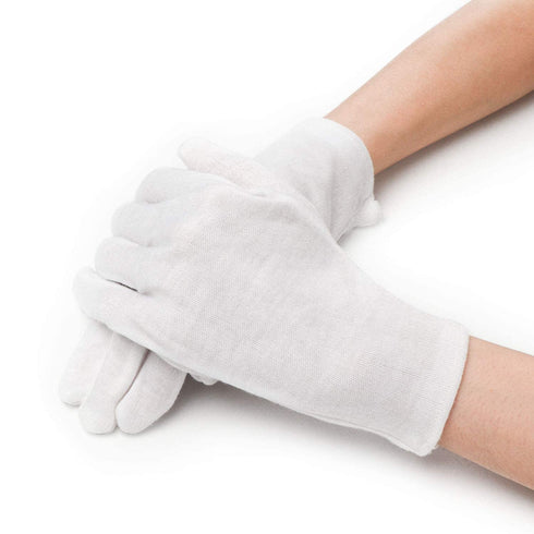 10 Pairs Archival Photo Gloves, White Work Gloves for Handling Art Working Photography Womens Cloth Gloves Liners Bulk for Handling Jewelry, Film,...