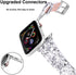 iiteeology Compatible with Apple Watch Band 46mm 45mm 44mm 42mm, Glitter Shiny Bling Leather Band for iWatch Series 10/9/8/7/6/5/4/3/2/1/SE - Silv...