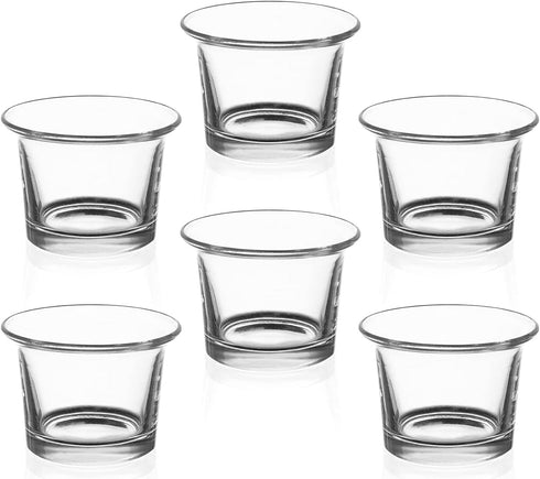 Royal Imports Candle Holder Hanging Oyster Votive Tealight Glass for Wedding, Birthday, Holiday & Home Decoration, Set of 6...