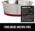 Gorilla Grip Stainless Steel Metal Dog Bowl Set of 2, Rubber Base, Heavy Duty Feeding Dishes, Food Grade BPA Free, Less Sliding, Quiet Pet Bowls f...