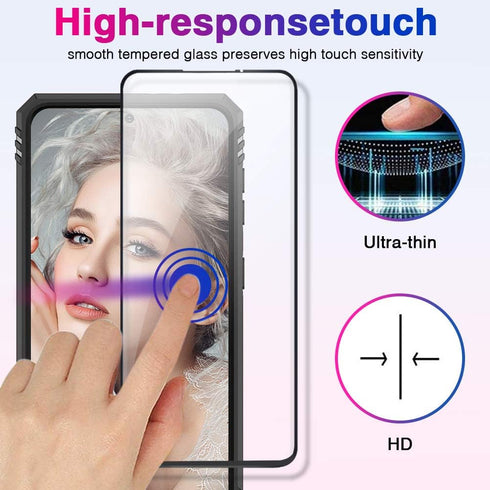 Case for Samsung Galaxy S21 5G Case Heavy Duty with Built in Screen Protector Hard Armor Military Anti-Fall Bumper Cover for Samsung S21 5G 6.2 20...