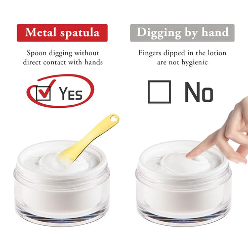 3 PCS Metal Cosmetic Spoon Skincare Spatula Stick Applicator Beauty Spa Mini Spoon Skin Care Facial Cream Mask Scoop Makeup Tools for Facial DIY M...