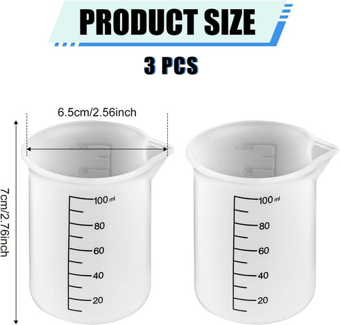 3pcs Laundry Detergent Cup, Silicone Measuring Cup with Scale Marks Laundry Detergent Dispenser Laundry Measuring Cup for Liquid Detergent for Pre...