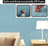 10 PCS Blue 3D Wall Panels, 14.5 sq.feet Coverage, Printable Wallpaper Sticker with Self-Adhesive Waterproof Brick PE Foam Wall Panels Peel and St...