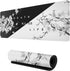 Black and White Cherry Blossom Mouse Pad Gaming Large Mouse Pad Japanese XL Mousepad Extended Long Big Desk Mat Stitched Edges Non-Slip Rubber Bas...