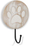 Vintage Style Dog Paw Wall Mounted Dog Leash Hooks Rustic Farmhouse Leash Holder Hook for Dog Leash on Wall...