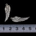 VIDRIO Pack of 80 Angel Wings Charms Pendants Silver Craft Supplies for Jewelry Making Tibetan Accessories for Bracelets Necklace DIY...