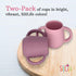 Silicone Baby Cups for Baby or Toddler 2 Pack Flexible Food-Grade Safe BPA Free with Easy-Grip Handles for Self-Feeding Training...