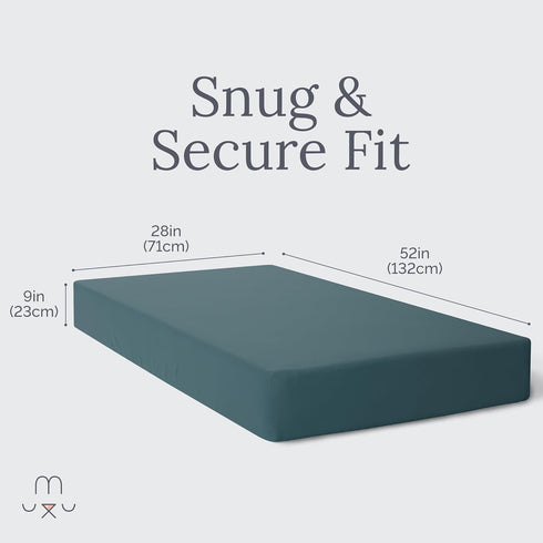 Natemia 100% Organic Cotton Crib Sheets for Boys and Girls - Made in Turkey, Silky Soft and Hypoallergenic, Baby Crib Sheets Neutral, Toddler Bed ...