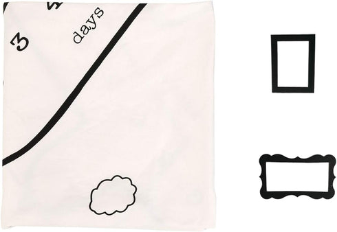 Airplane Baby Blanket | Newborn Monthly Milestone Photo Blanket - Baby Boy Age blanket for Growth Keepsake Photo...