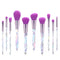 Kingtree Makeup Brush Set, 10PCS Crystal Makeup Brushes Premium Synthetic Foundation Powder Concealer Eye Shadow Blush Makeup Brushes Set, Profess...