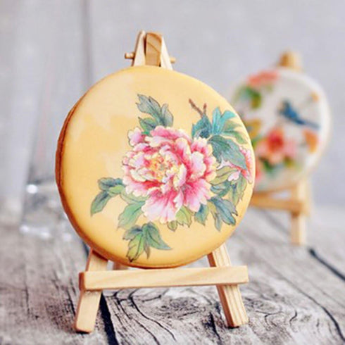 SK 12pcs Mini Wooden Easels Display Stand Photo Painting Display Portable Tripod Holder Stand- 6Inch (Wood)...
