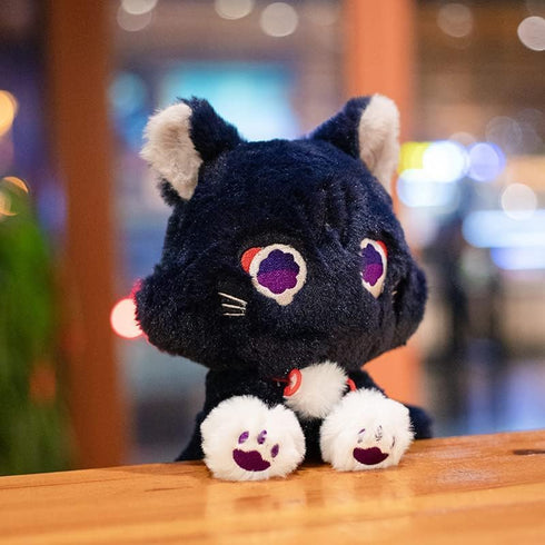 8.6inch Genshin Impact Cat plush Toy,Wanderer Cat Plush Stuffed Animal Plushies,Cute Genshin Impact Scaramouche Cat Plush Doll Stuffed Toy,Soft Sc...