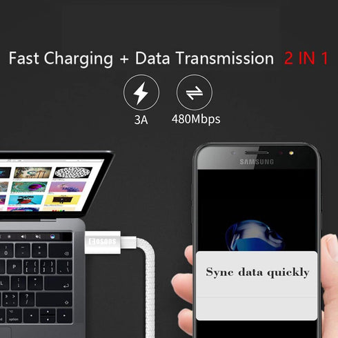 COSOOS 2 Short USB-C to iPhone Cables, 10in/26cm Nylon Braided Fast Charging Syncing Power Cord Compatible for iPhone 14 Pro Max,14 Pro,14 Plus, 1...