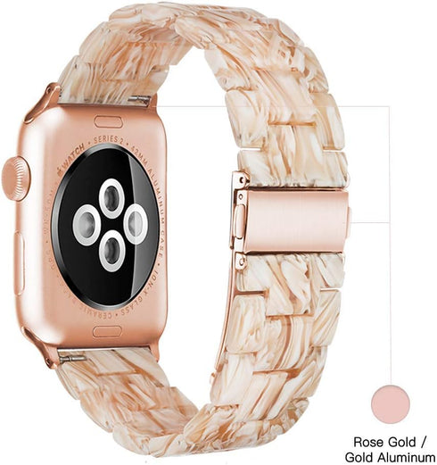 Light Apple Watch Band-Fashion Resin Apple Watch Series 10 9 8 band, iWacth Bands, Apple Watch Bands 40mm for Women, Compatible with Apple Watch S...