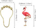 Set of 12 Flamingo Shower Curtain Hooks Decorative Home Bathroom Stainless Steel Rustproof Shower Curtain Rings Decor Accessories (Flamingo)...