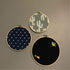 REOVE Wall Hanging Pin Collection Display Stand Enamel Pin Display Holder Display Board, Canvas Leather Embroidery Hoop for Display Pins Buttons W...