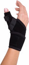 DonJoy DA161TB01-BLK Wrap Around Stabilizing Thumb Splint, Black, Adjustable, Fits 5.5" to 9.5"...
