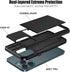 Case for Galaxy Note 10 Plus Case, Samsung Note 10+ 5G SM-N975U Wallet Case, Card Holder Protective Dual Layer Shockproof Hidden Card Slot Phone C...