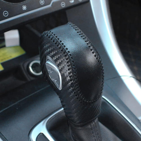 Car Gear Shift Knob Cover Compatible with Ford Fusion Fiesta Focus Transit Van Escape Edge Review Transit Connect Review EcoSport...