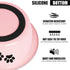 Stainless Steel Dog Bowls, Nonslip Rubber Bottom No Spill Proof Skid Metal Insulated Dog Bowls for Large Medium Small Breed Dogs (Pink, 6.6 Cups/5...